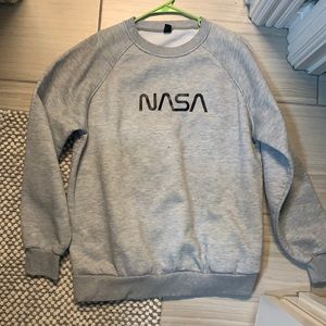 NASA gray crew neck